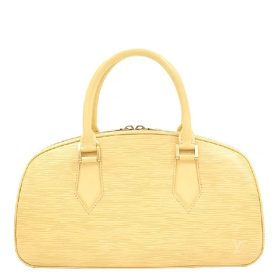 Pre-owned Louis Vuitton Vanilla Epi Leather Jasmin Satchel In Cream