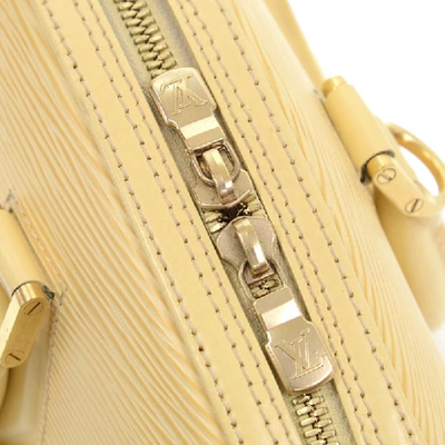 Pre-owned Louis Vuitton Vanilla Epi Leather Jasmin Satchel In Cream