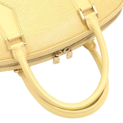 Pre-owned Louis Vuitton Vanilla Epi Leather Jasmin Satchel In Cream