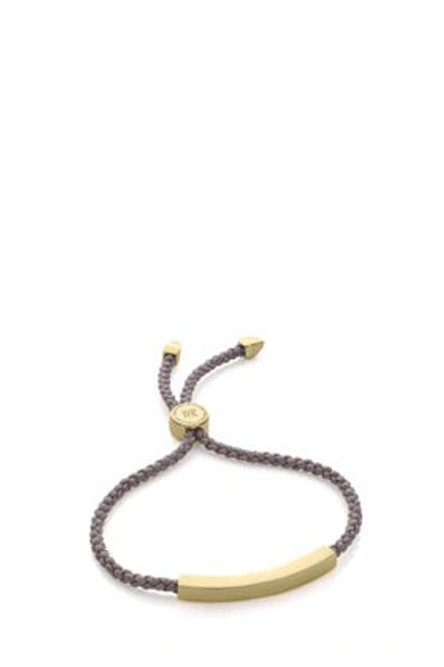Shop Monica Vinader Linear Friendship Bracelet In Metallic