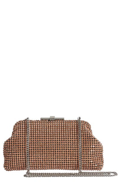 Shop Reiss Adaline Crystal Embellished Frame Clutch In Pasman Pink