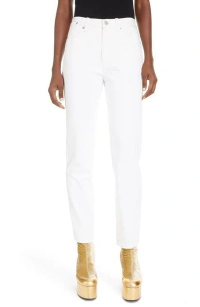 Shop Dries Van Noten Perry Skinny Ankle Jeans In White