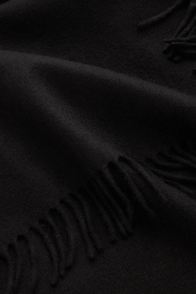 Shop Cos Recycled Wool Mix Scarf In Black