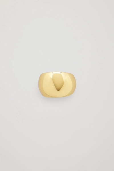 Shop Cos Wide Curved Gold-plated Ring