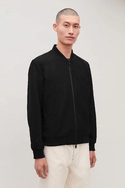 Cos Minimal Bomber Jacket In Black | ModeSens