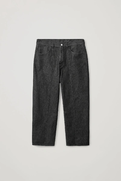 Shop Cos Wide Organic Cotton Jeans In Black