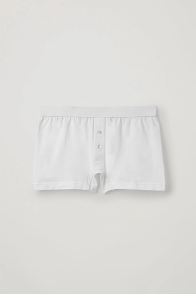 Shop Cos Cotton-jersey Boxer Briefs In White