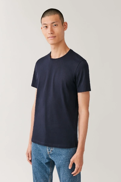 Shop Cos Regular-fit T-shirt In Blue