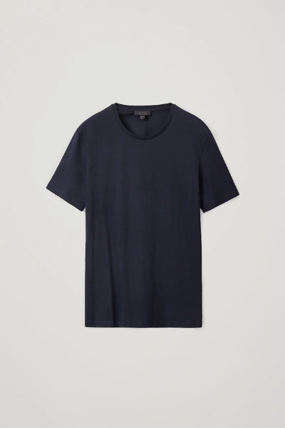 Shop Cos Regular-fit T-shirt In Blue