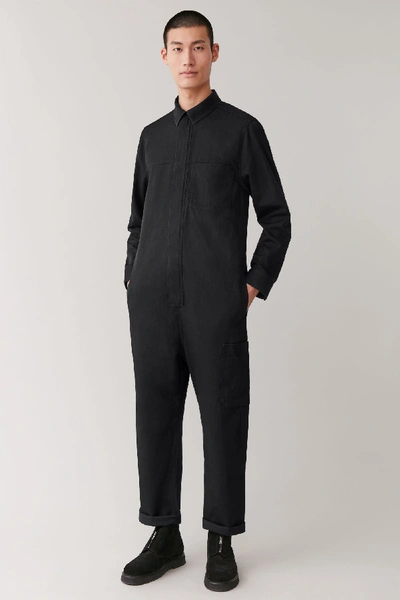 Cos Organic Cotton Boiler Suit In Grey | ModeSens