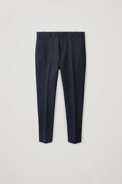 Shop Cos Slim-fit Pants In Blue