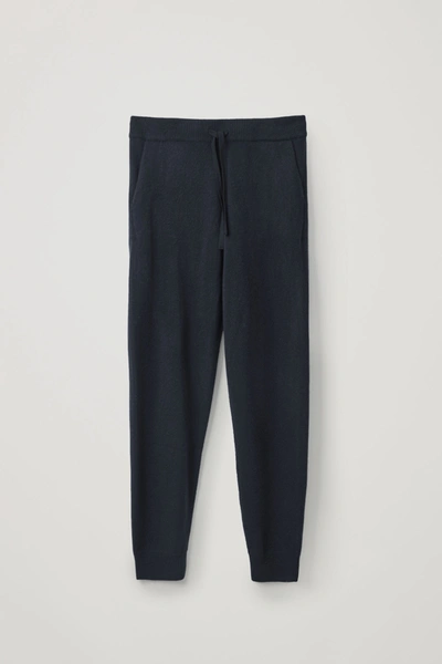 Shop Cos Cashmere Joggers In Blue