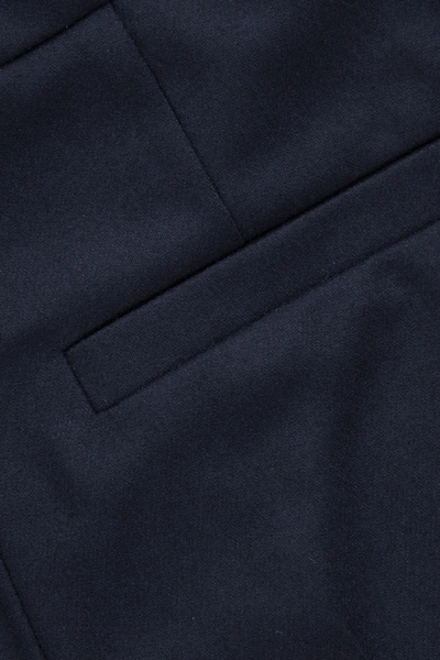 Shop Cos Straight Wool-cashmere Trousers In Blue