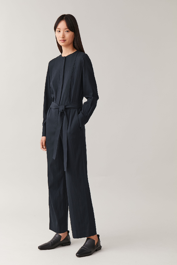 cos belted jumpsuit
