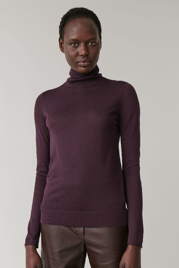sheer polo neck