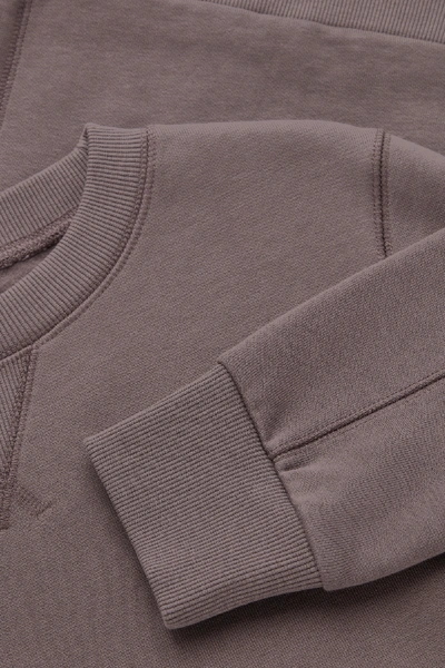 Shop Cos Shrunken Organic Cotton Sweatshirt In Purple