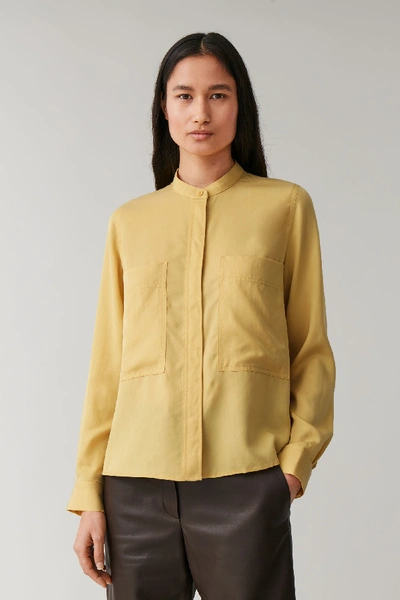 Shop Cos Patch Pocket Shirt In Yellow