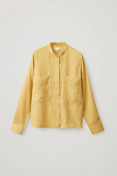 Shop Cos Patch Pocket Shirt In Yellow