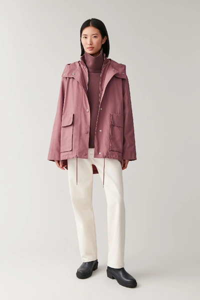 Cos Layered Parka In Pink | ModeSens
