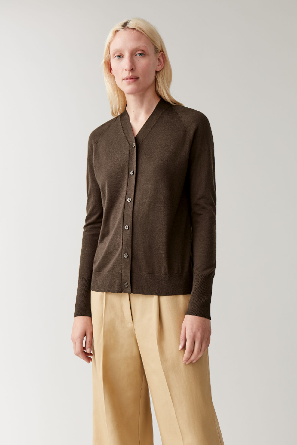 cos merino cardigan