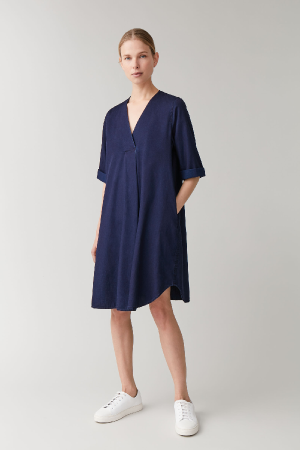 cotton denim dress