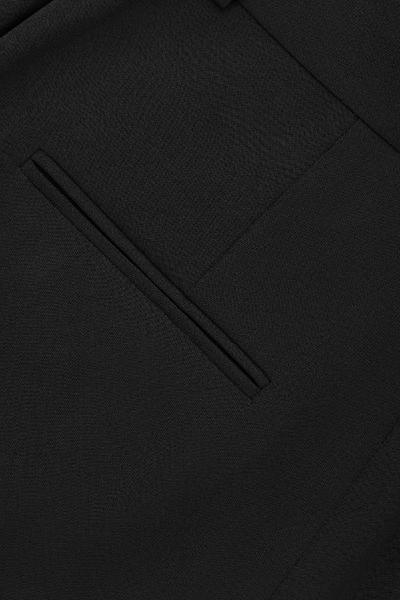 Shop Cos Dropped Crotch Trousers With Pleats In Black