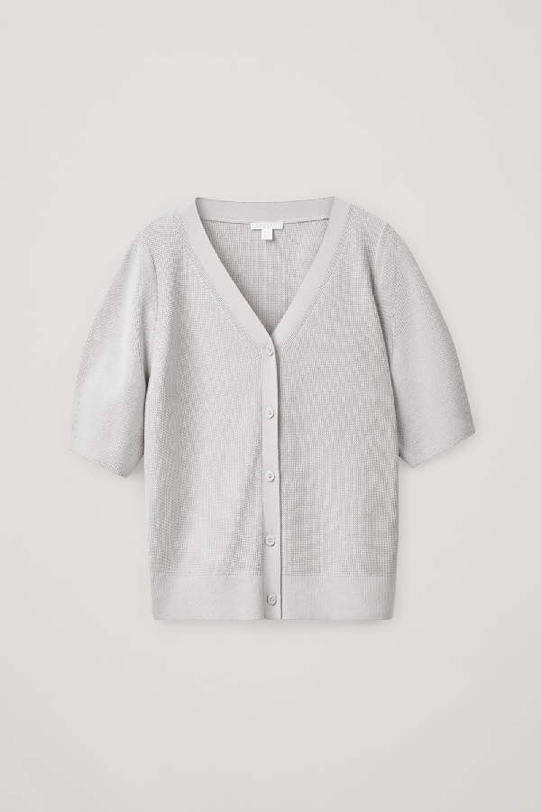 cos short sleeve cardigan