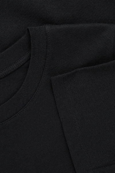 Cos Lyocell-organic Cotton Mix Square Cut T-shirt In Black