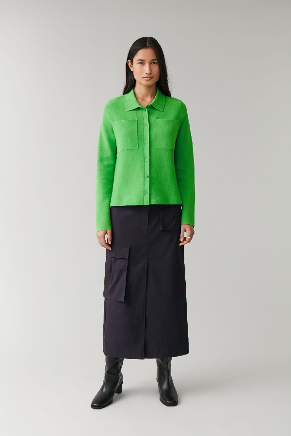 cos organic cotton cardigan