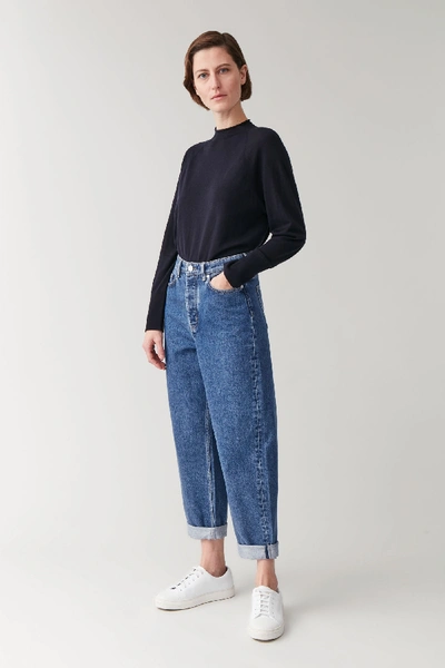 Shop Cos Tapered High-rise Jeans In Blue