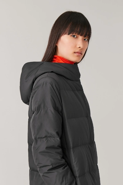 Cos Hooded Long Puffer Coat In Black | ModeSens