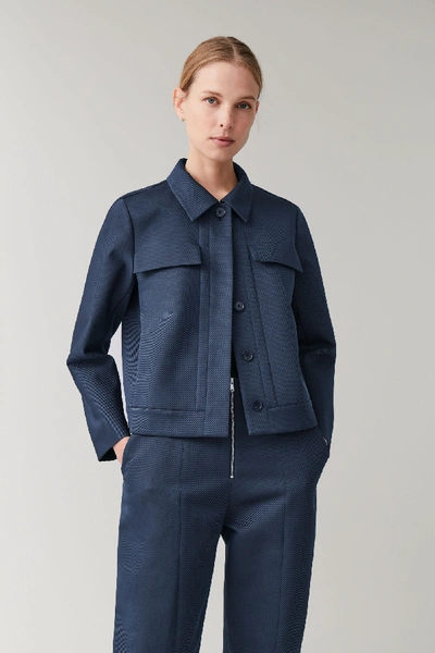 Cos blue jacket sale