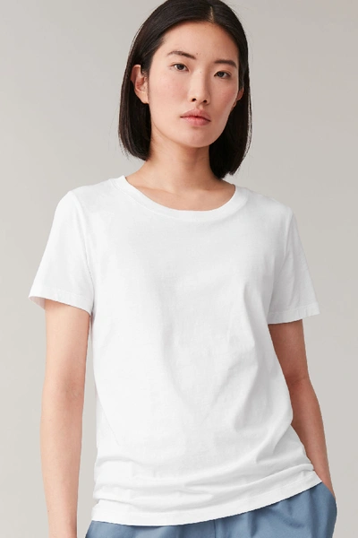 Shop Cos Regular Fit T-shirt In White