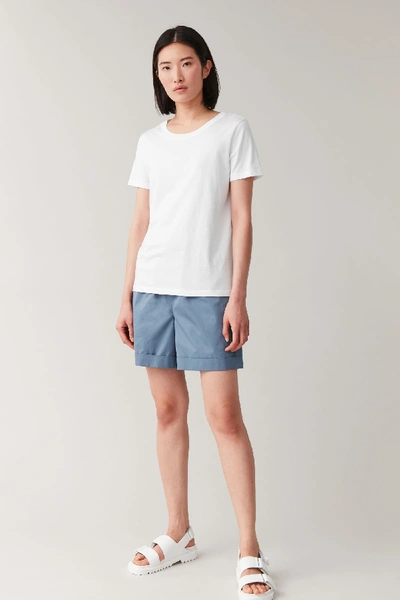 Cos Regular Fit T-shirt In White