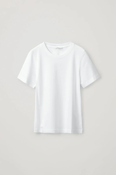 Cos Regular Fit T-shirt In White
