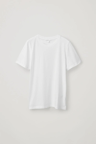 Cos Regular Fit T-shirt In White