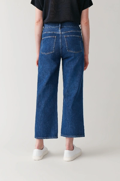 Shop Cos High-waisted Straight Jeans In Blue