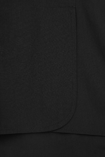 Shop Cos Cotton High-neck Top In Black