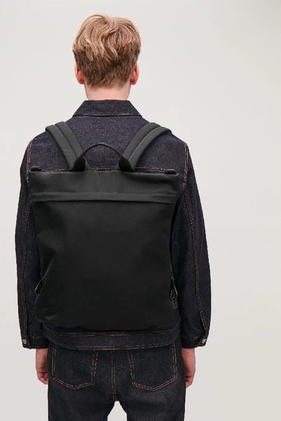 Shop Cos Tote Backpack In Black