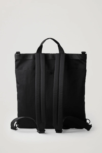 Shop Cos Tote Backpack In Black