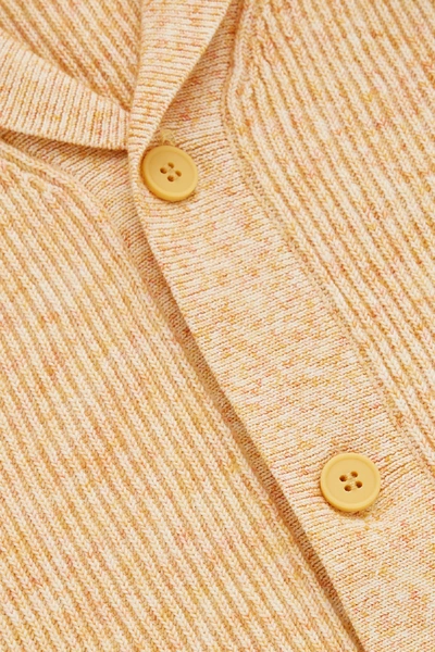 Shop Cos Cotton-wool Cardigan In Yellow