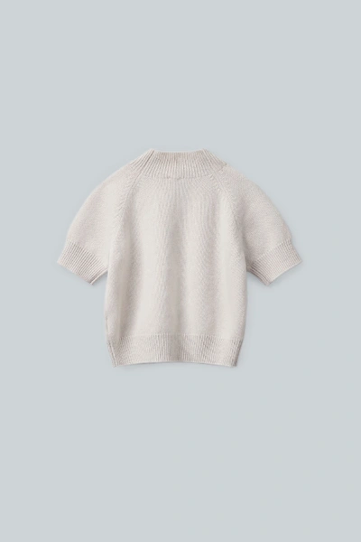 Shop Cos Short-sleeved Cashmere Top In Beige