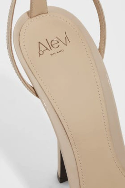 Shop Alevì Caterina Open-toe Leather Sandals In Nude