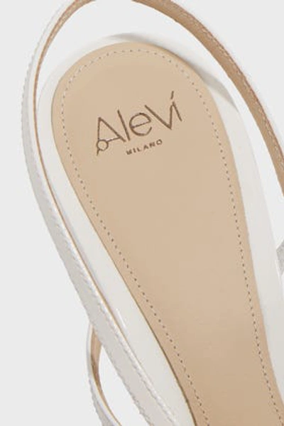 Shop Alevì Valerie Wedge-heel Sandals In White