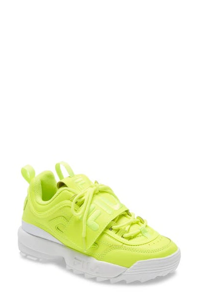 Shop Fila Disruptor Ii Applique Sneaker In Safety/ Safety/ White