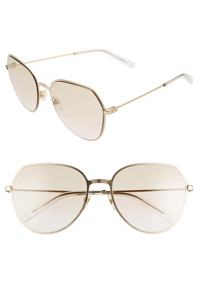 Shop Givenchy 60mm Gradient Sunglasses In Gold/ Brown Pink