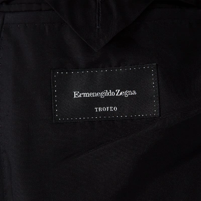 Pre-owned Ermenegildo Zegna Trofeo Black Wool Blazer Xxxl