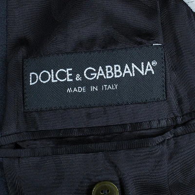Pre-owned Dolce & Gabbana Men's Contrast Lapel Blazer M In Multicolor