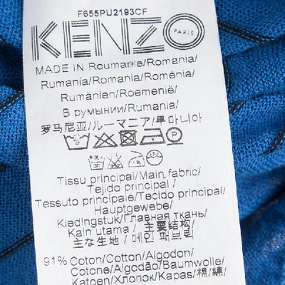 Pre-owned Kenzo Multicolor Striped Crew Neck Sweater L