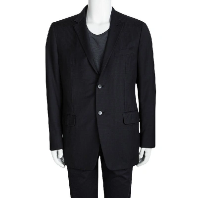 Pre-owned Ermenegildo Zegna Couture Black Wool Regular Fit Blazer Xxl